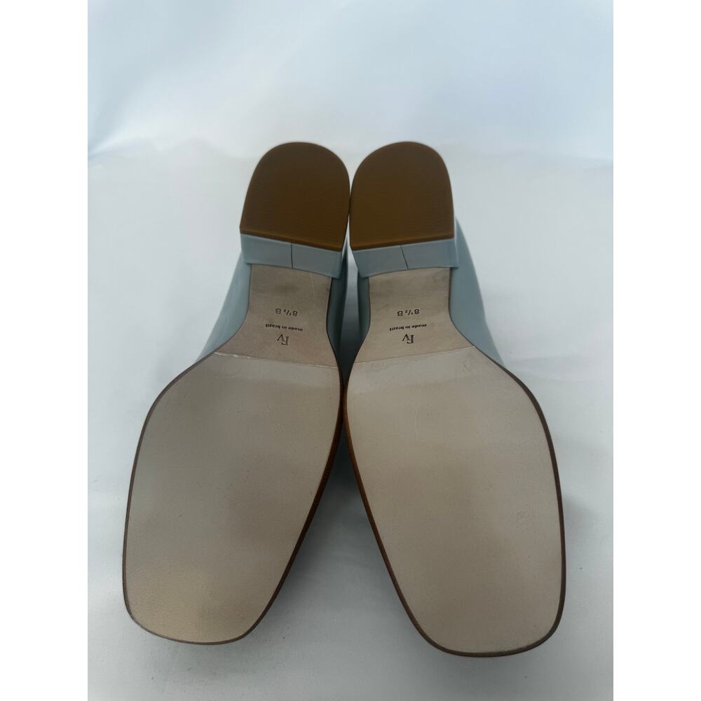 Frances Valentine Twiggy Light Blue Patent Loafer 8.5 - Picture 10 of 10